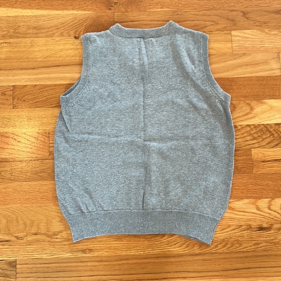 Boys Gray Sweater Vest - Picture 2 of 2